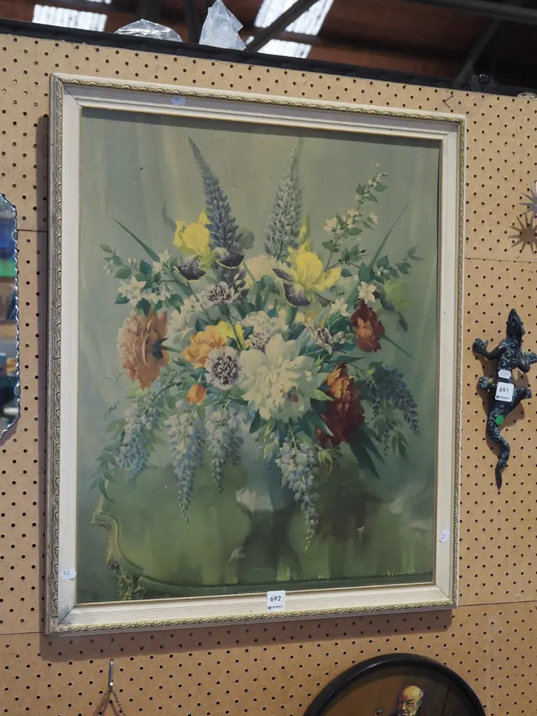 framed Vernon Ward print - flowers Image 1++