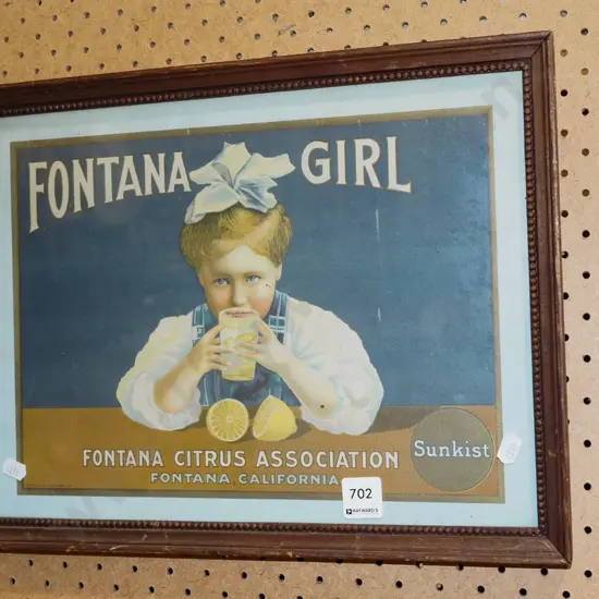 framed reproduction Fontana print