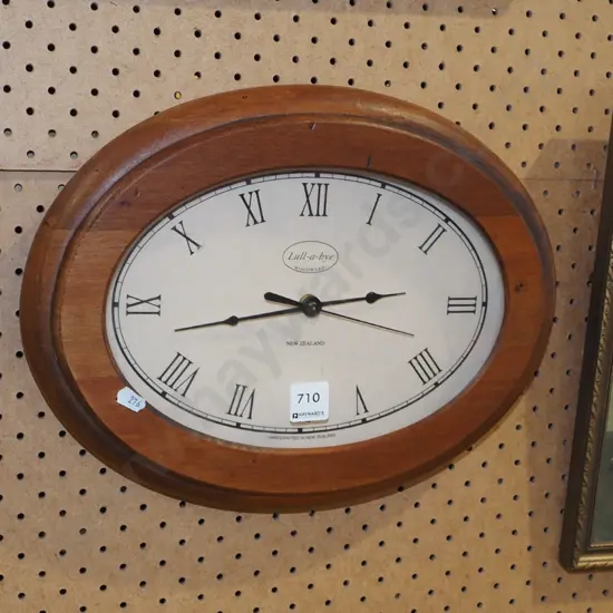 rimu framed wall clock