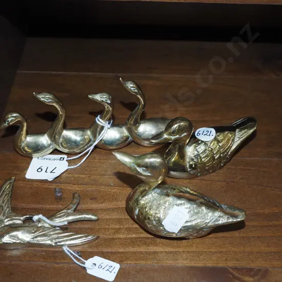 brass bird figurines Tallest H55