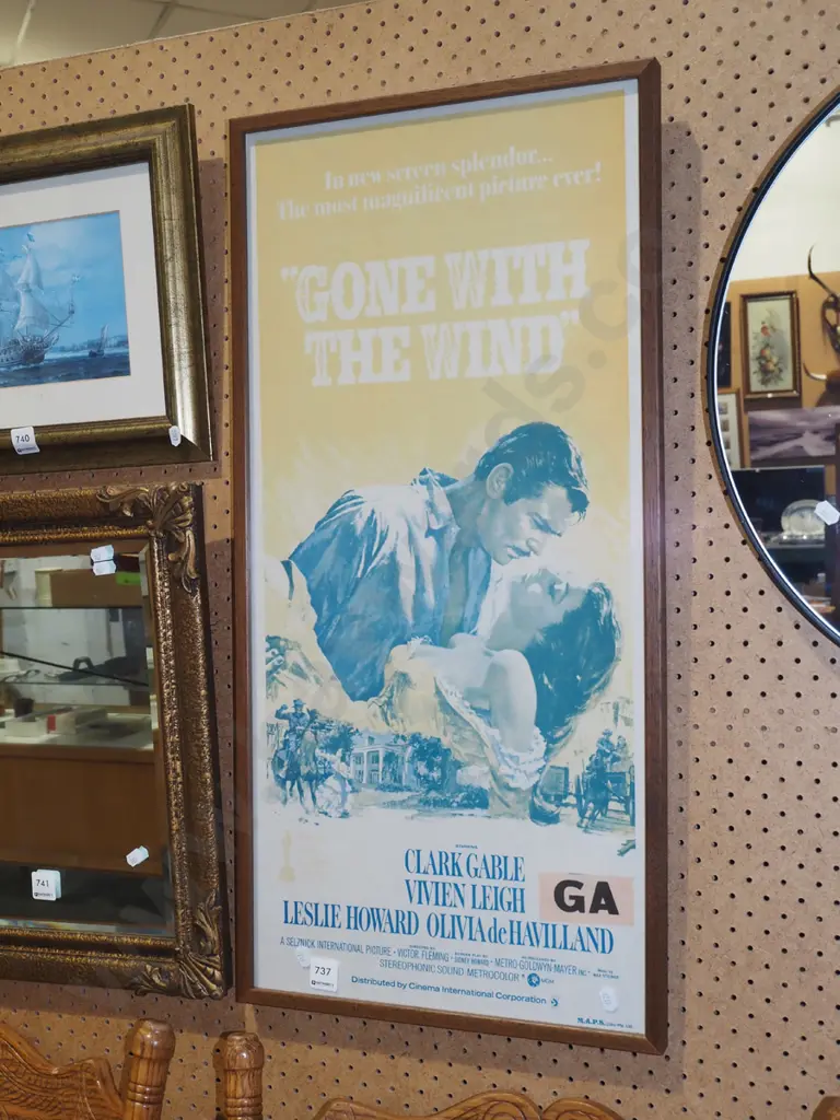 framed Gone With The Wind poster -fading Image 1++