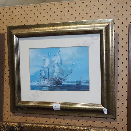 framed print - sailing ship