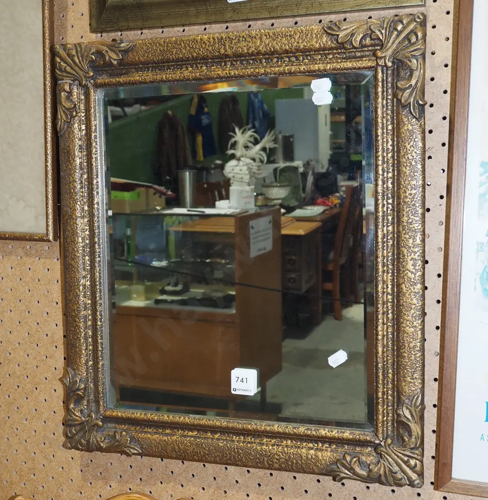 gilt framed wall mirror Image 1++