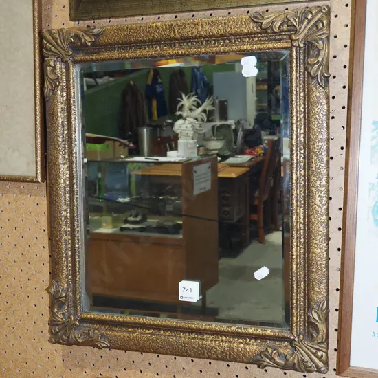 gilt framed wall mirror