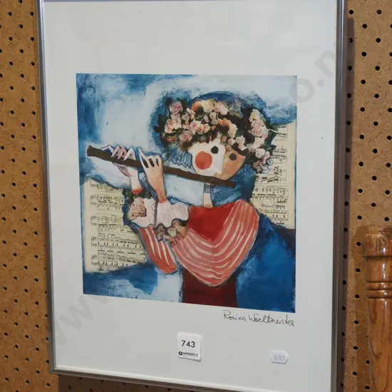 Rosina Wachtmeister print - flautist