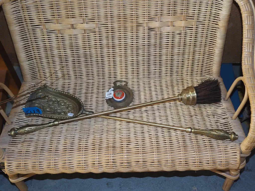 QEII bottle opener, fireside brush and shovel Image 1++