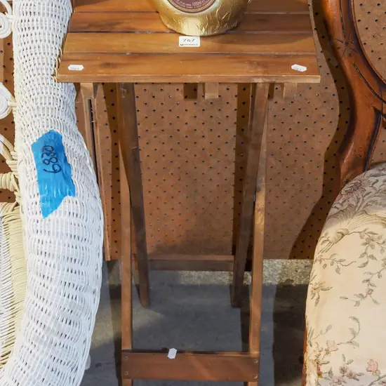 small foldaway wine table/jardiniere stand