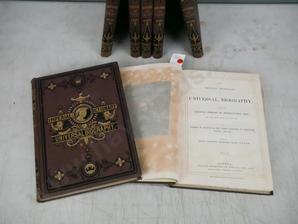 Imperial Dictionary of Universal Biography vols 1-7, William MacKenzie London c1880s. Some foxing to edges. Image 1++