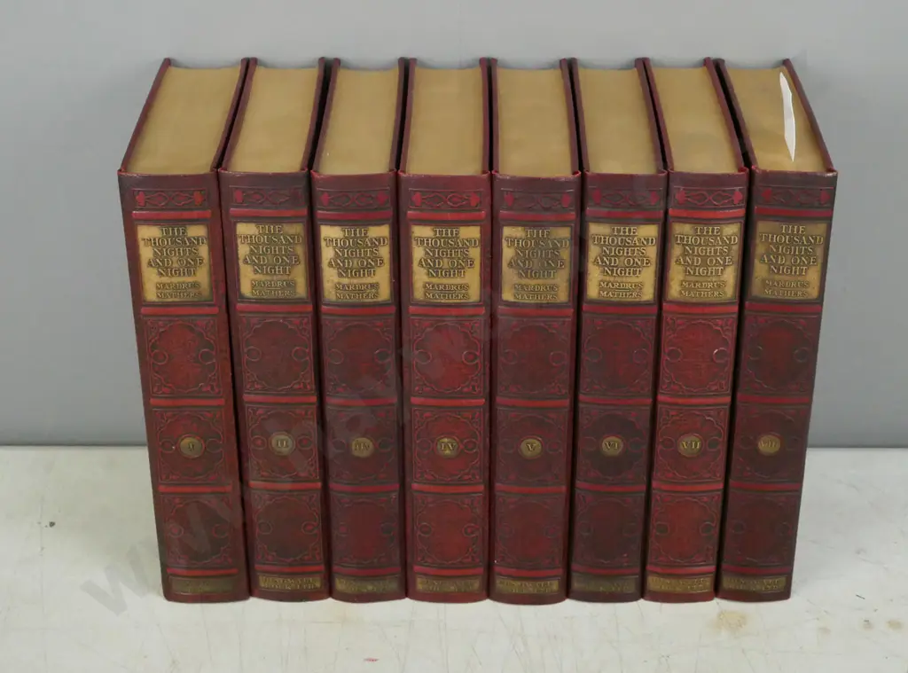 The Book of the Thousand Nights and One Night vols 1-8, trans. E Powys Mathers, illus. Roderick McRae, revised edition, Image 1++