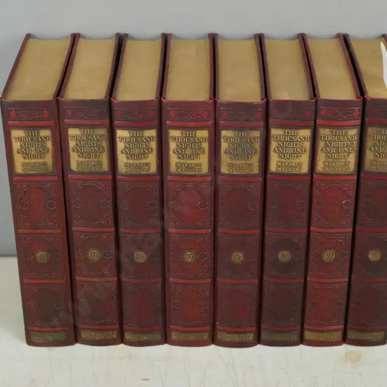 The Book of the Thousand Nights and One Night vols 1-8, trans. E Powys Mathers, illus. Roderick McRae, revised edition,