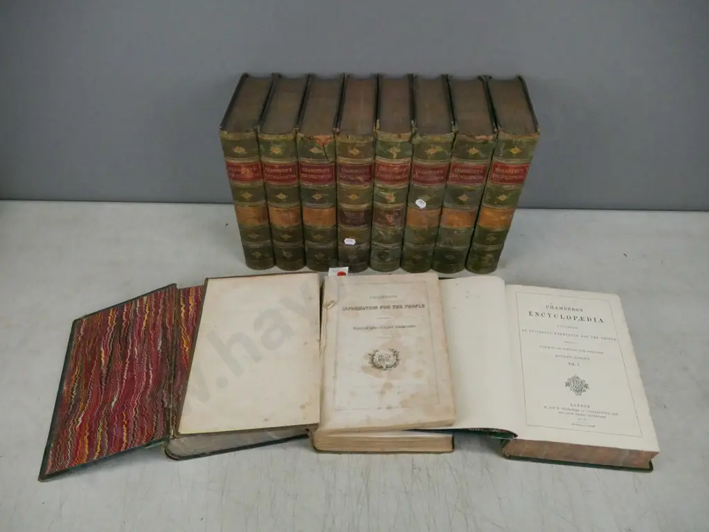 Chambers's Encyclopaedia Revised Edition vols 1-10, W & R Chambers London 1876. Image 1++