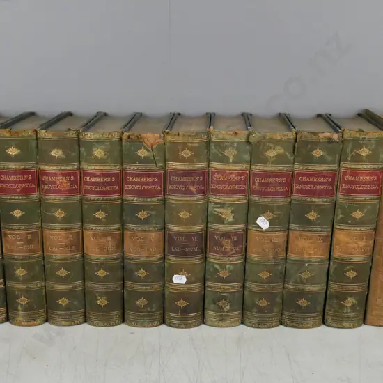 Chambers's Encyclopaedia Revised Edition vols 1-10, W & R Chambers London 1876.