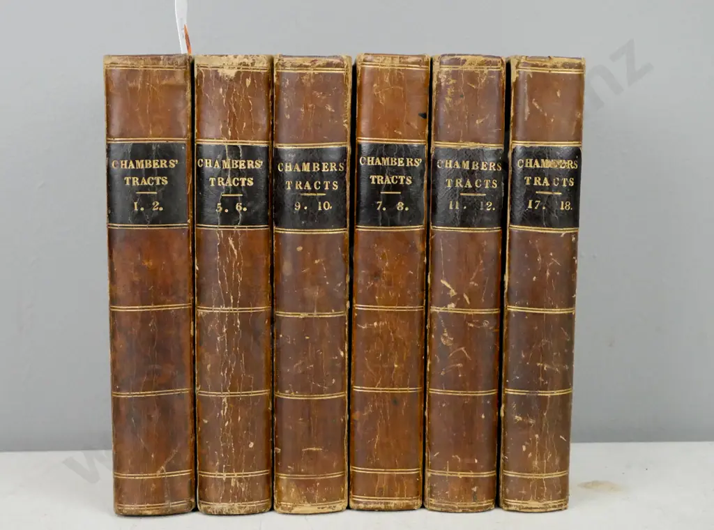 6x Chambers' Tracts/Chambers's Miscellany of Useful & Entertaining Tracts, Vols. 1&2, 5&6, 7&8, 9&10, 11&12, 17&18, Image 1++