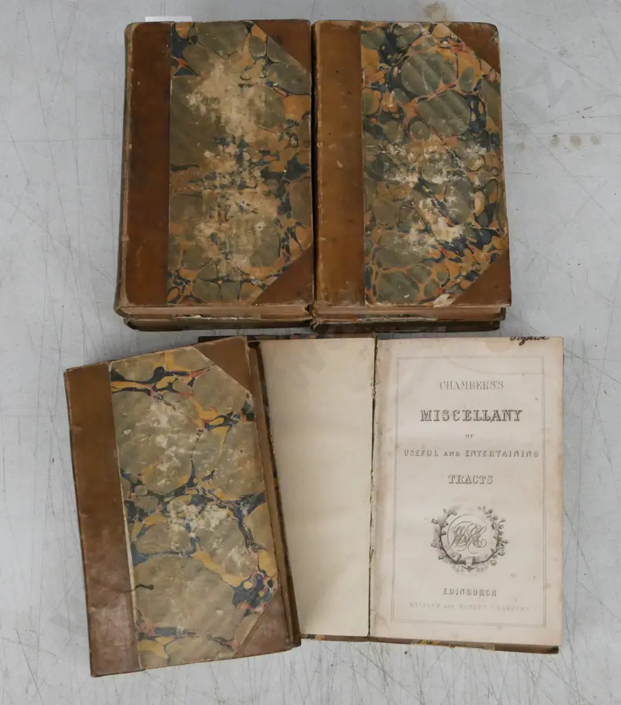 6x Chambers' Tracts/Chambers's Miscellany of Useful & Entertaining Tracts, Vols. 1&2, 5&6, 7&8, 9&10, 11&12, 17&18, Image 1++