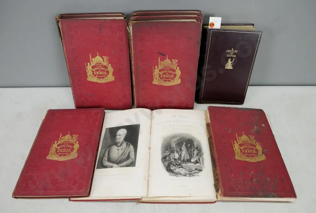 A History of the British Empire in India and the East vols 1-8 by EH Nolan, Virtue London c1859. Image 1++