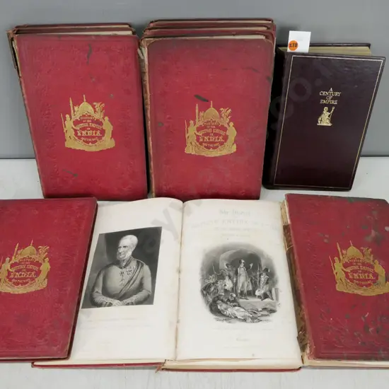 A History of the British Empire in India and the East vols 1-8 by EH Nolan, Virtue London c1859.