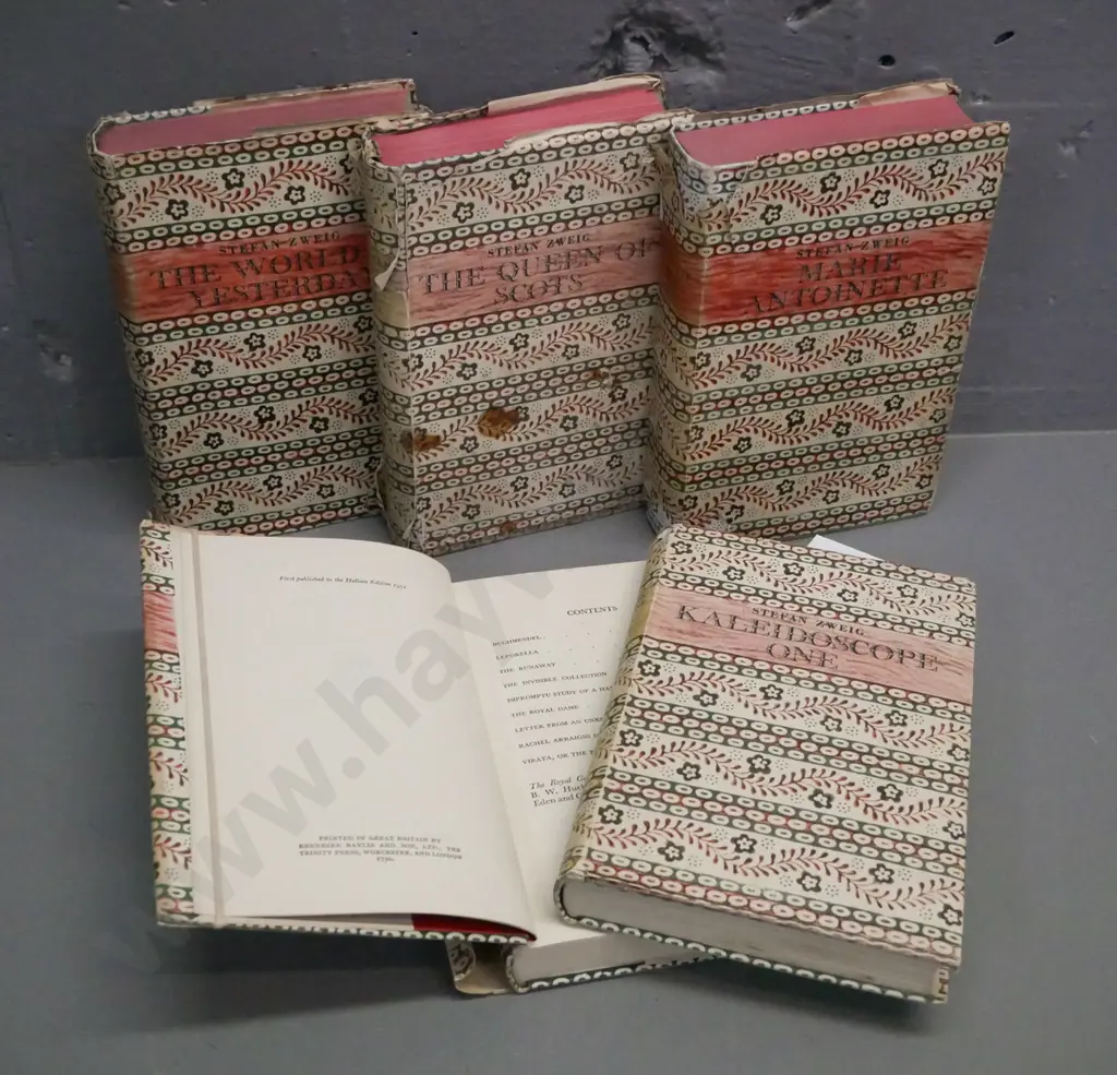 5x Stefan Zweig books: Kaleidoscope One, Kaleidoscope Two, The World Yesterday, The Queen of Scots, Marie Antoinette. Image 1++