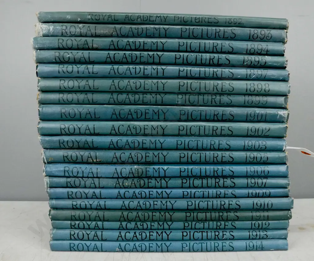 19 volumes 'Royal Academy Pictures' 1892-95, 97-99, 1901-03, 05-07, 09-14. Image 1++