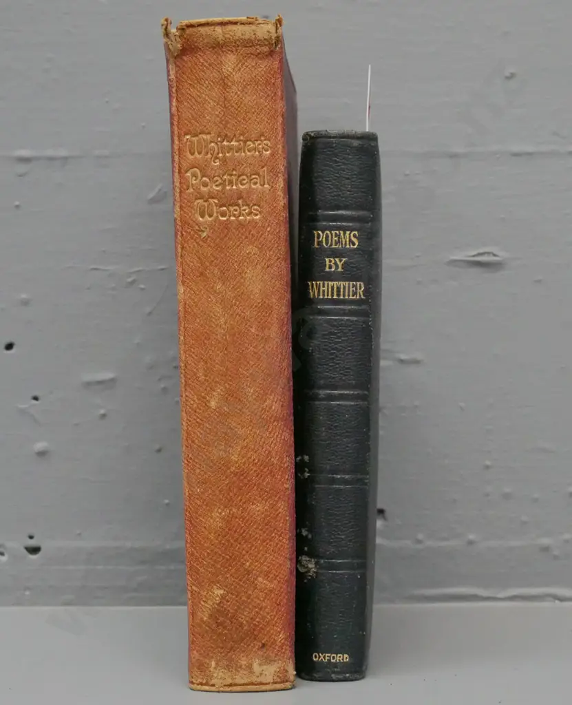 2x books John Greenleaf Whittier poetry: Image 1++
