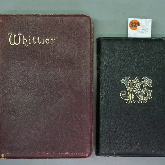 2x books John Greenleaf Whittier poetry: