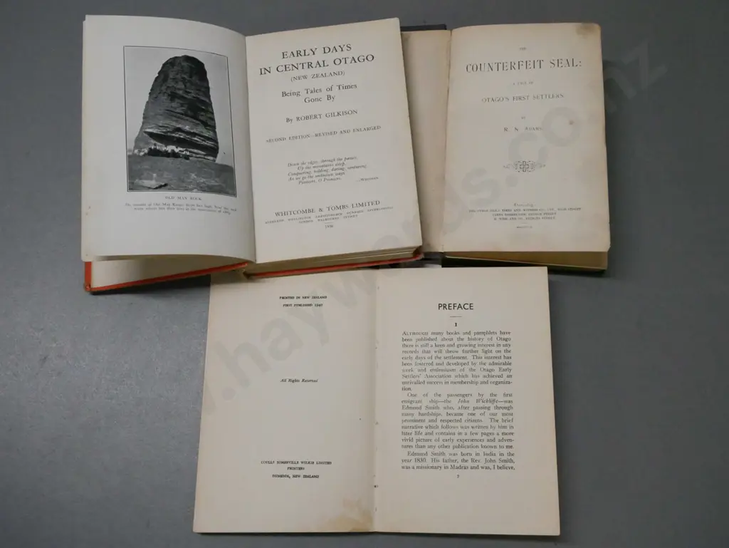 3x books of early Otago: Image 1++