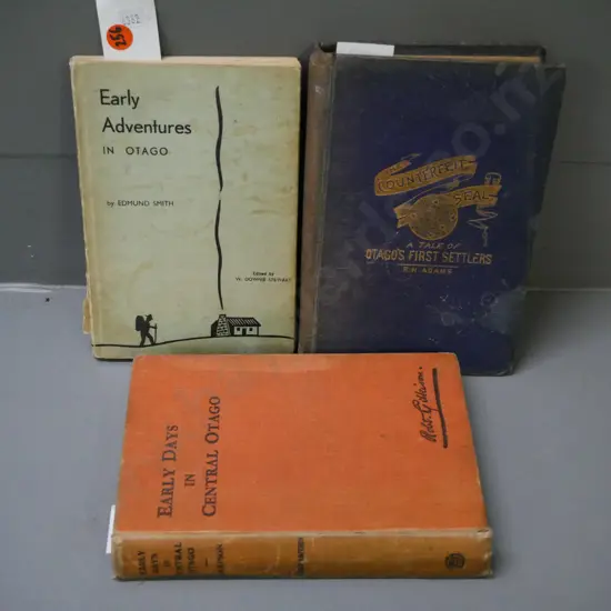 3x books of early Otago: