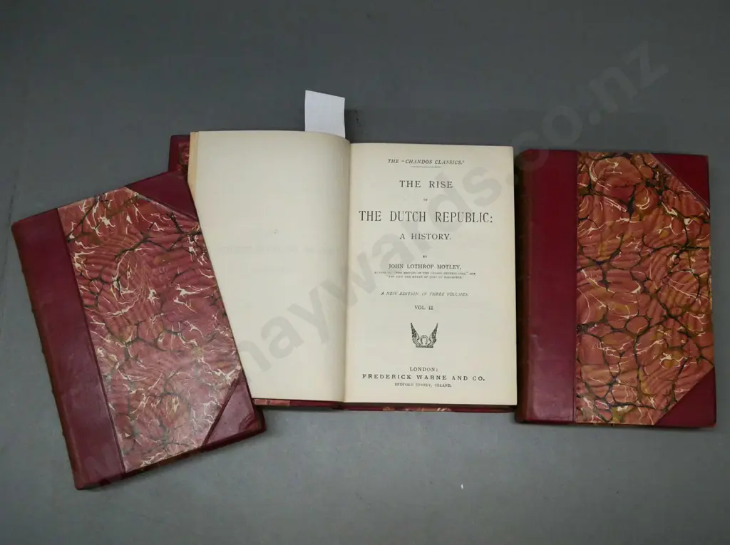 The Rise of the Dutch Republic: A History vols I, II, III, John Lothrop Motley, Frederick Warne, London, c1900. Image 1++