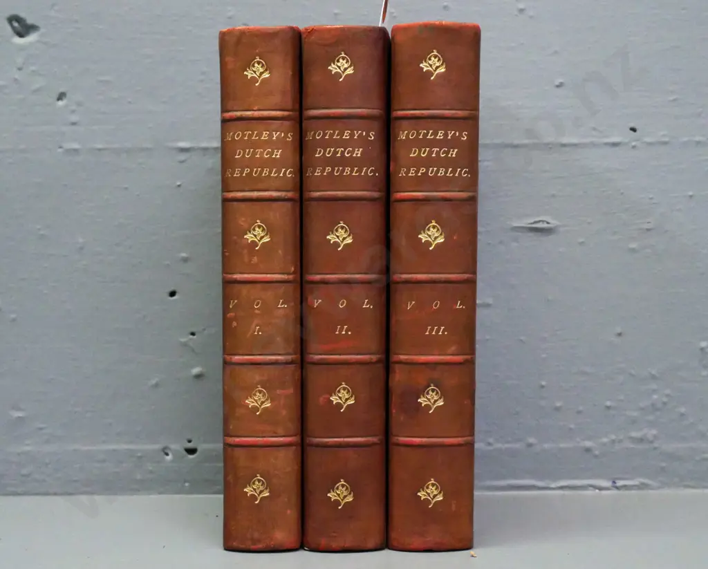 The Rise of the Dutch Republic: A History vols I, II, III, John Lothrop Motley, Frederick Warne, London, c1900. Image 1++