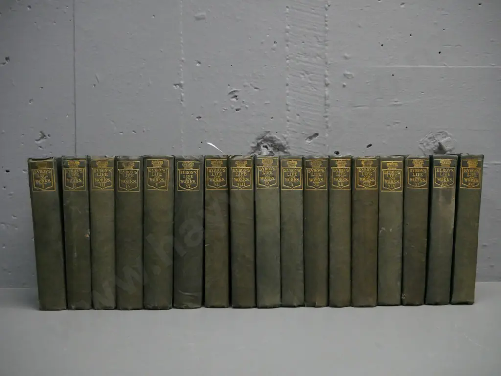 Works of Lord Byron, John Murray London 1833, 17 Vols. Image 1++