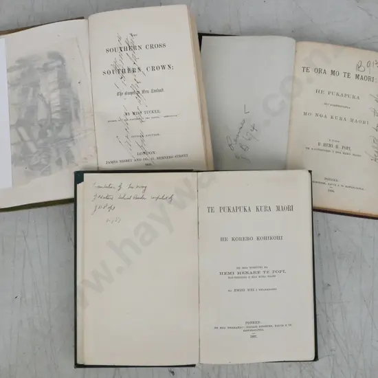 3x books of early New Zealand: