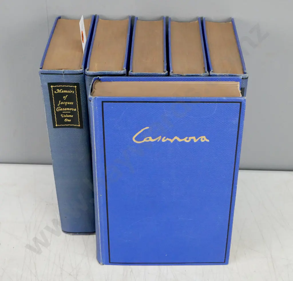 Memoirs of Jacques Casanova, Arthur Machen, Vols 1-6, Privately Printed ed of 500, c1920s. No dustjackets. Image 1++