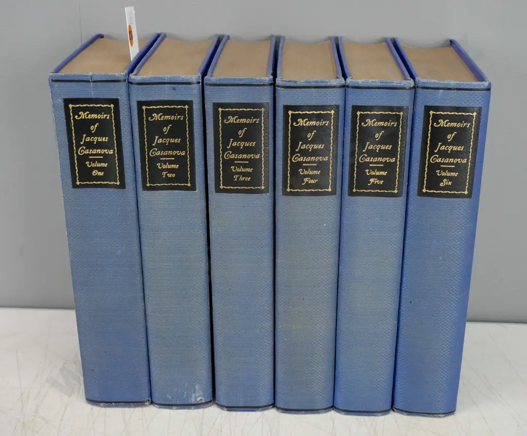 Memoirs of Jacques Casanova, Arthur Machen, Vols 1-6, Privately Printed ed of 500, c1920s. No dustjackets. Image 1++