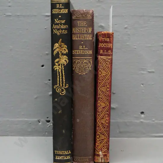 3x Robert Louis Stevenson books:
