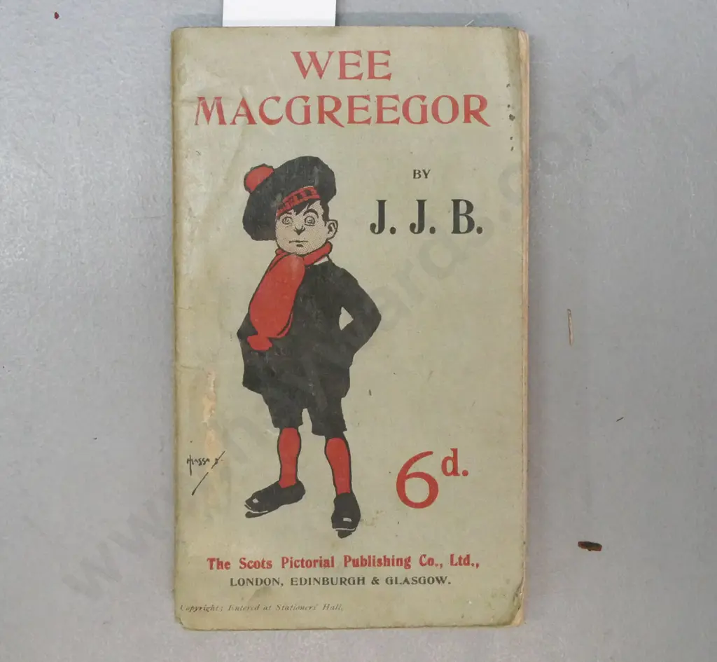 Wee MacGreegor, JJ Bell, 1st ed, Scots Pictorial Publishing Co, London 1902. Image 1++