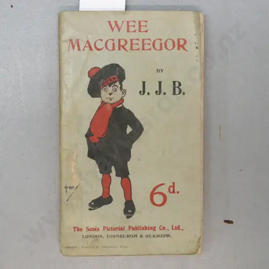 Wee MacGreegor, JJ Bell, 1st ed, Scots Pictorial Publishing Co, London 1902.