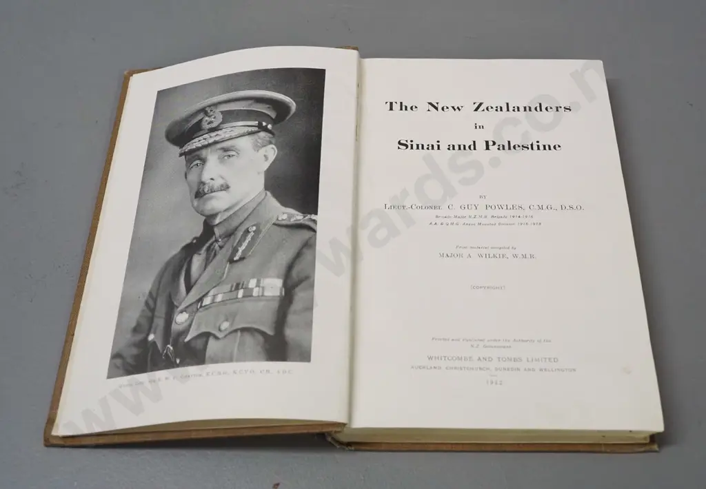 The Official History of New Zealand's Effort in the Great War: Vol. 3 - Sinai & Palestine - Image 1++