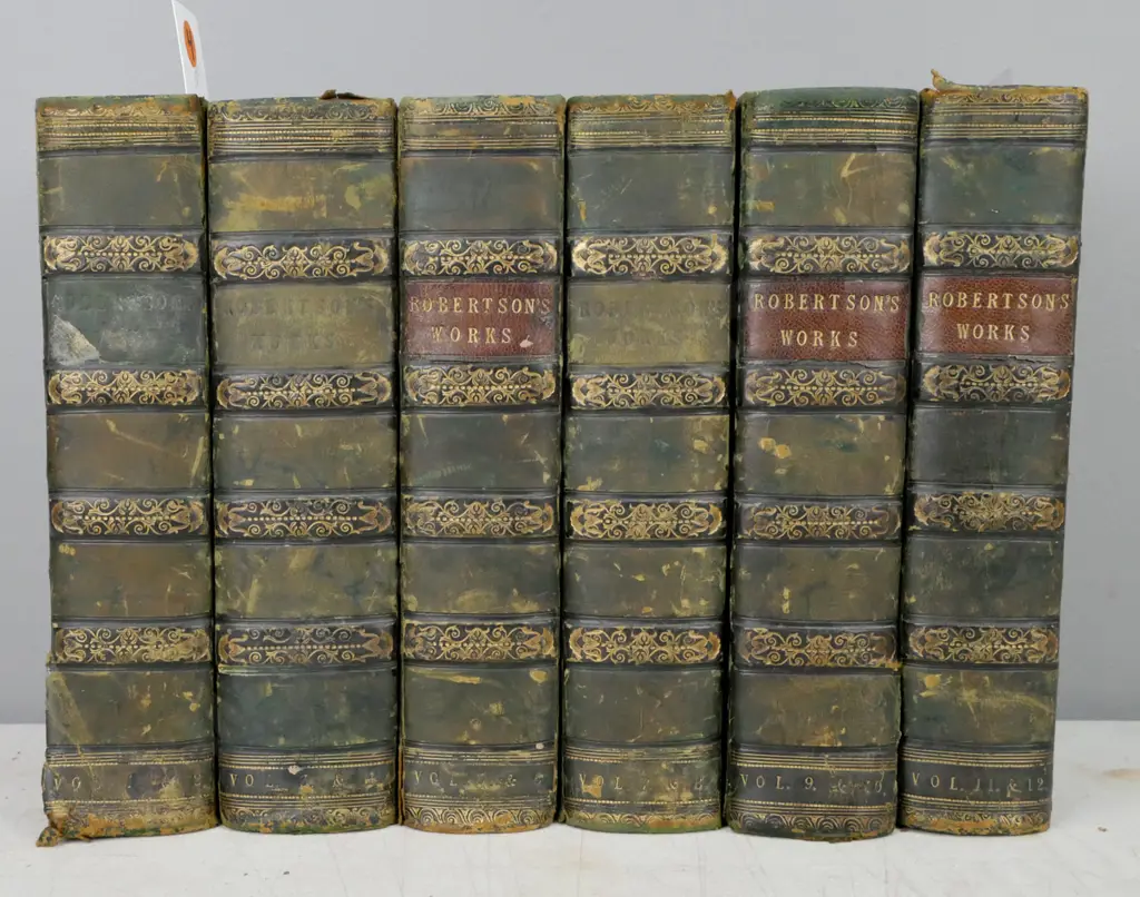 6x The Works of William Robertson, D.D., Cadell & Davies London 1817. Vols 1&2, 3&4, 5&6, 7&8, 9&10, 11&12. Image 1++