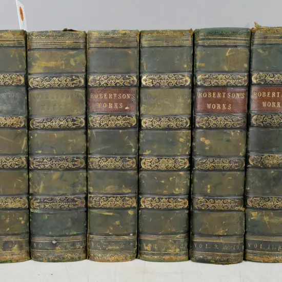 6x The Works of William Robertson, D.D., Cadell & Davies London 1817. Vols 1&2, 3&4, 5&6, 7&8, 9&10, 11&12.