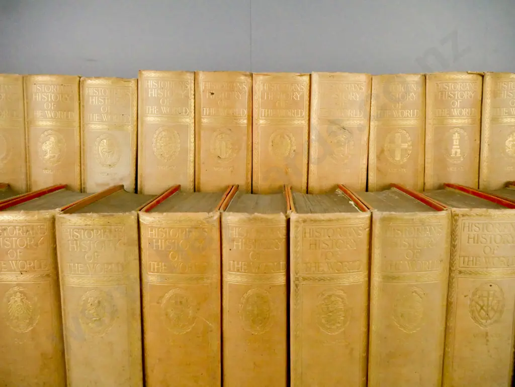 Historians History of the World Vols 1-23, red cloth binding, Clay & Sons London, 1908. Image 1++
