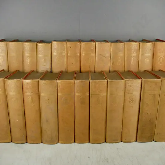 Historians History of the World Vols 1-23, red cloth binding, Clay & Sons London, 1908.