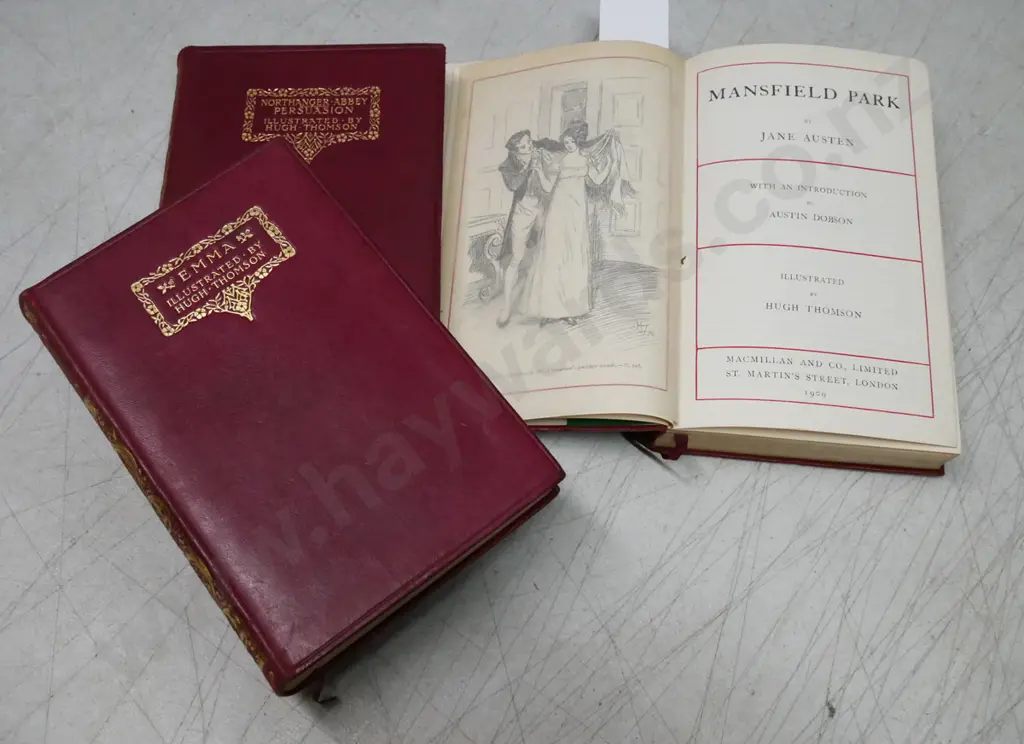 3x Jane Austen books illustrated by Hugh Thomson: Image 1++
