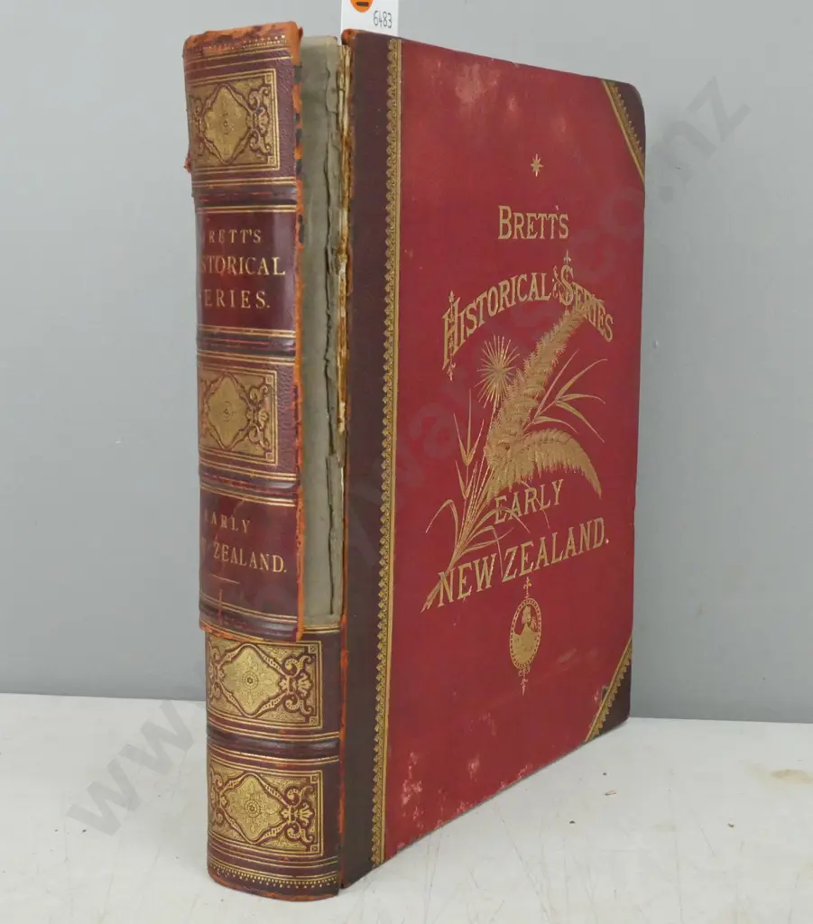 Brett's Historical Series Early New Zealand, Sherrin & Wallace, Leys [ed], H Brett, Auckland 1890. Image 1++