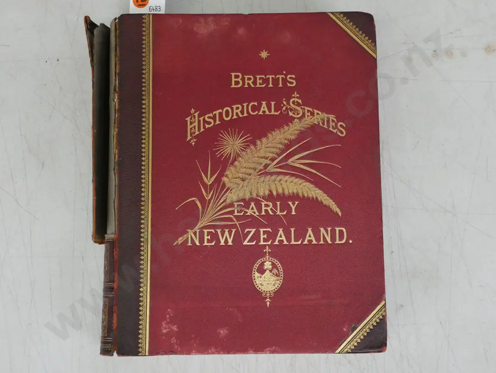 Brett's Historical Series Early New Zealand, Sherrin & Wallace, Leys [ed], H Brett, Auckland 1890. Image 1++