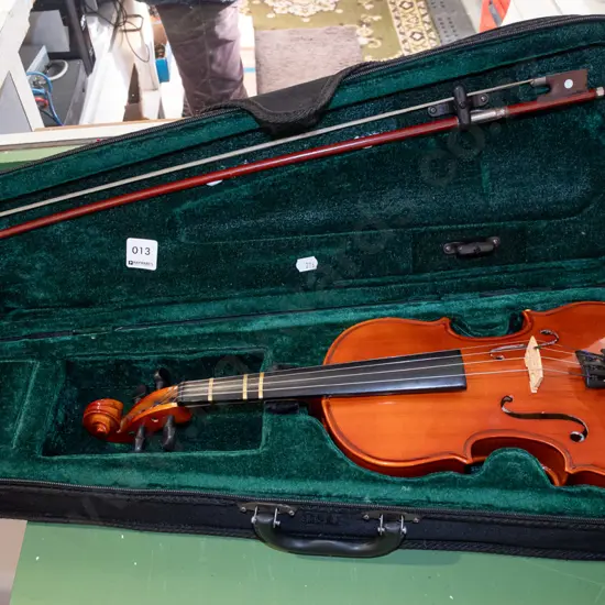 violin, case and bow