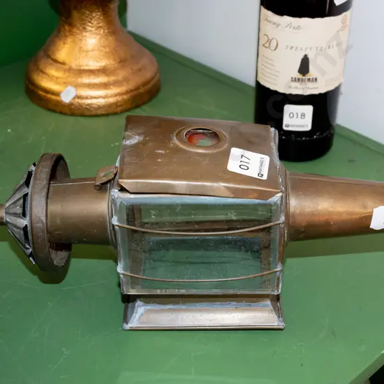 part brass carriage lantern