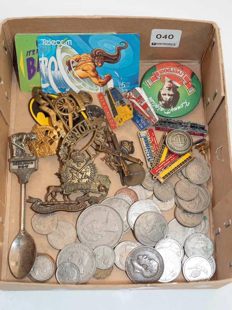 box; coins, badges, Telecom cards Image 1++