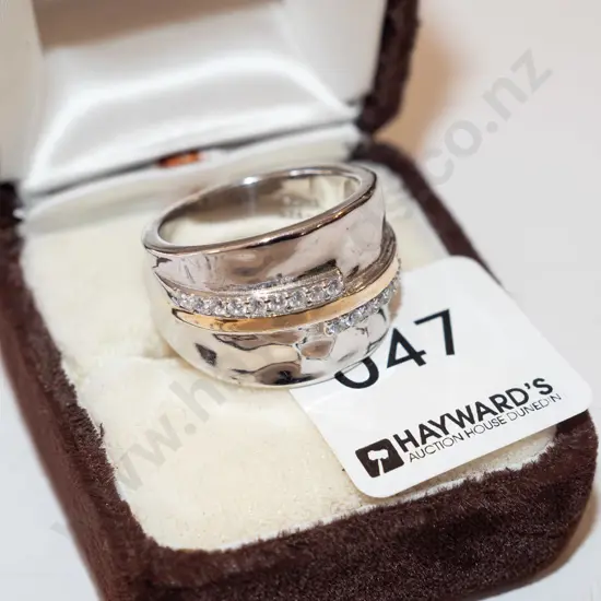 large sterling silver ring 9gm