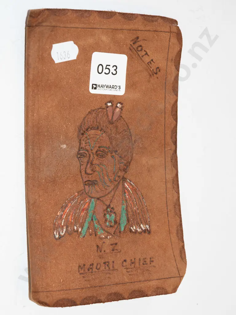 NZ tooled leather notebook cover Image 1++