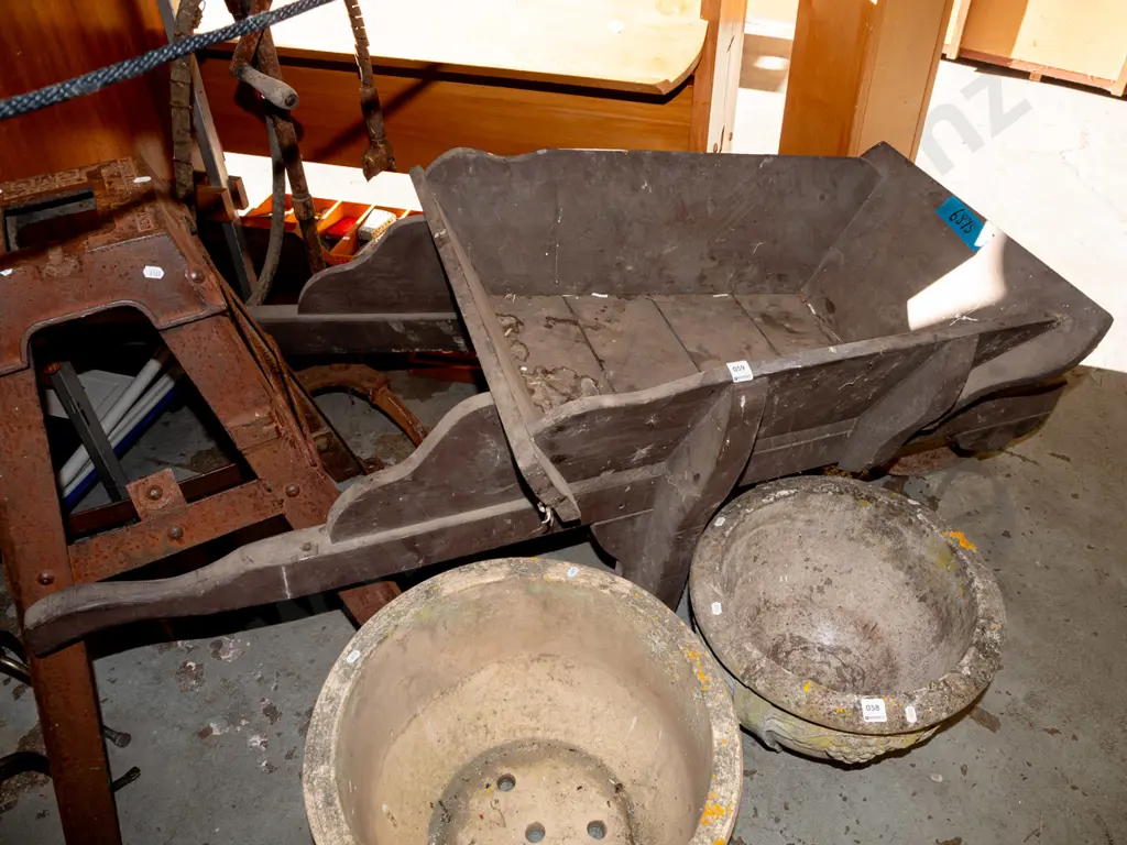 restored vintage gardener's wheelbarrow Image 1++