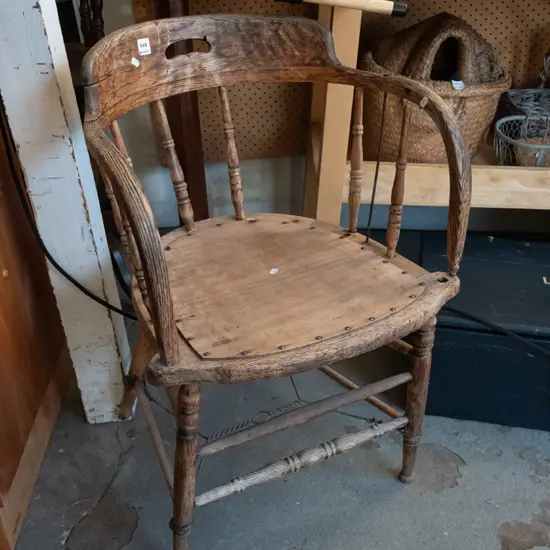 restorer's oak tub chair